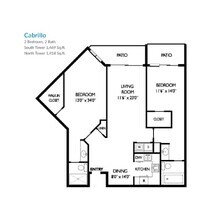 South Tower Cabrillo floor plan